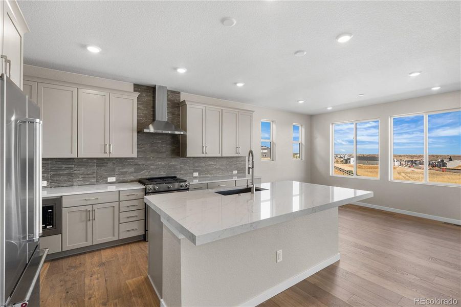 Furnished interior view inside a new home in Portrait at The Canyons, Castle Pines (Image 12).