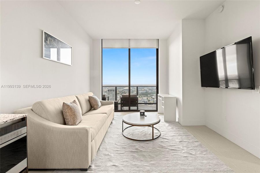 Furnished interior view inside a new home in , Miami (Image 15). Furnished interior view inside a new home in , Miami (Image 15).