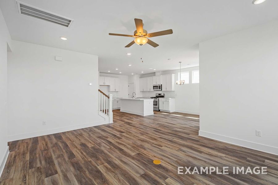 Representative unfurnished interior of a home built from the The Ash A-BF by Davidson Homes LLC in Bradshaw Farms, Mount Juliet (Image 22).
