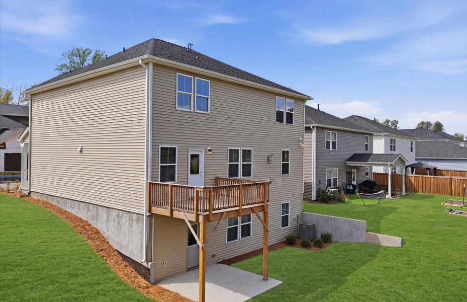Exterior details and patio area of a home in Indigo Park, Easley (Image 4).