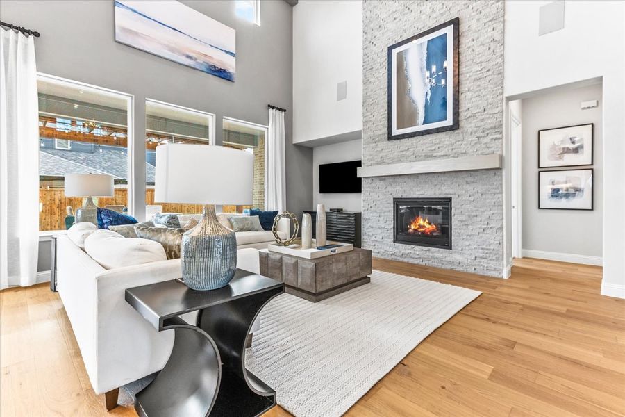 Furnished interior view inside a new home in Nelson Lake, Rockwall (Image 4).
