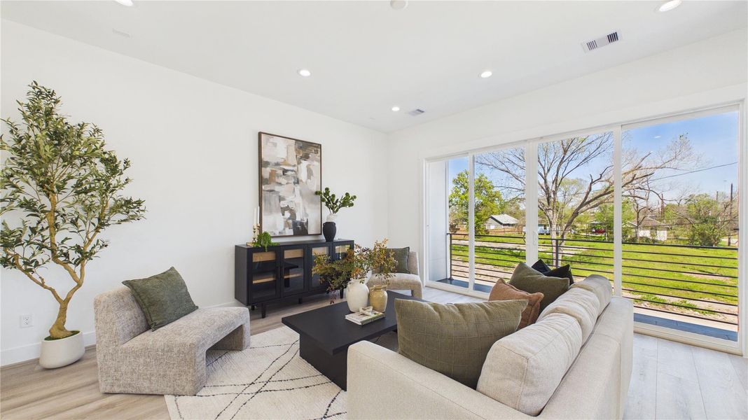 Furnished interior view inside a new home in , Houston (Image 18). Furnished interior view inside a new home in , Houston (Image 18).