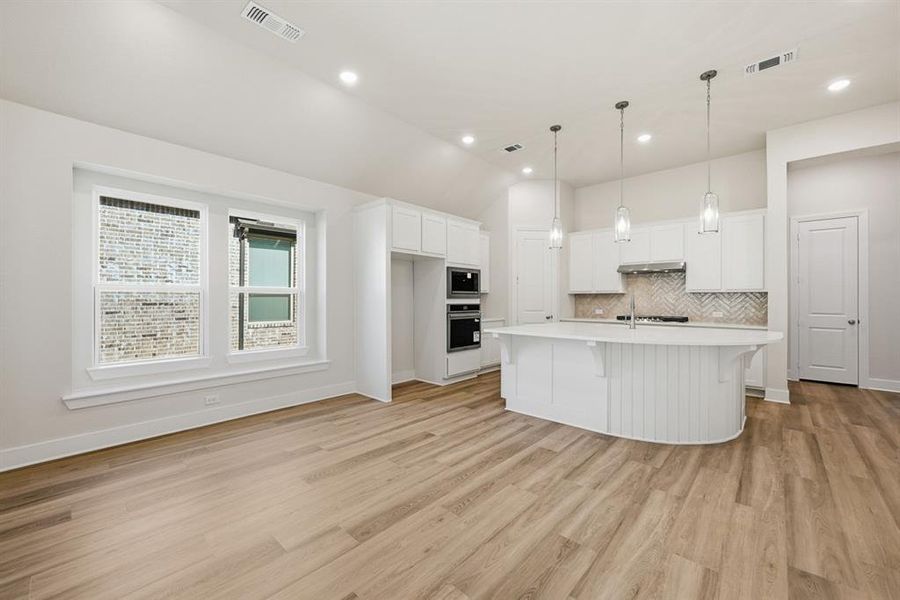 Furnished interior view inside a new home in Gateway Village - The Reserve, Denison (Image 7). Furnished interior view inside a new home in Gateway Village - The Reserve, Denison (Image 7).