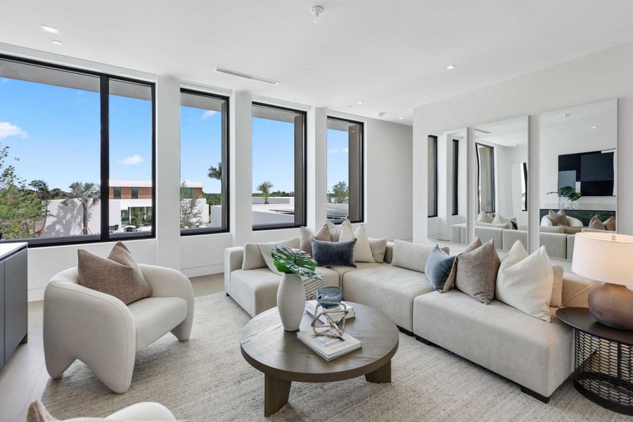 Furnished interior view inside a new home in , Palm Beach Gardens (Image 41).