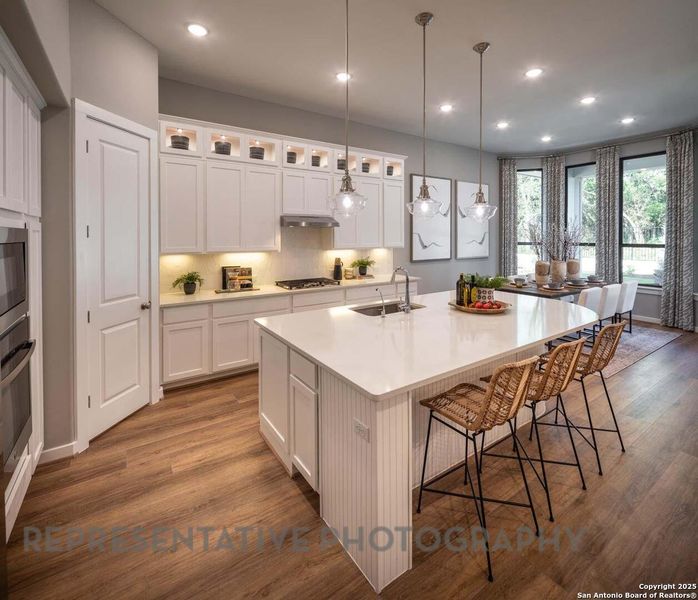 Furnished interior view inside a new home in Davis Ranch: 50ft. lots, San Antonio (Image 10).