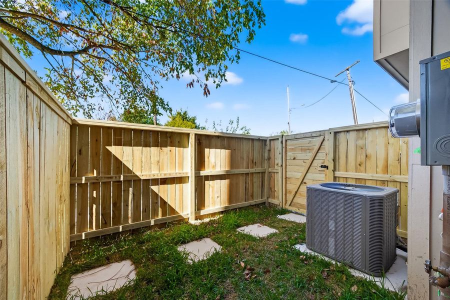 Exterior details and patio area of a home in , Houston (Image 30). Exterior details and patio area of a home in , Houston (Image 30).
