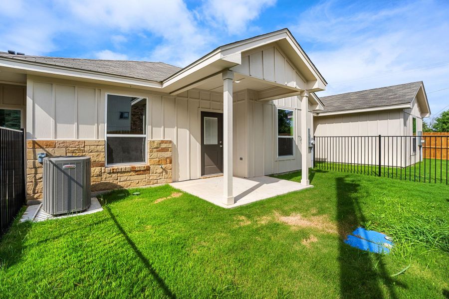 Exterior details and patio area of a home in , Copperas Cove (Image 17). Exterior details and patio area of a home in , Copperas Cove (Image 17).