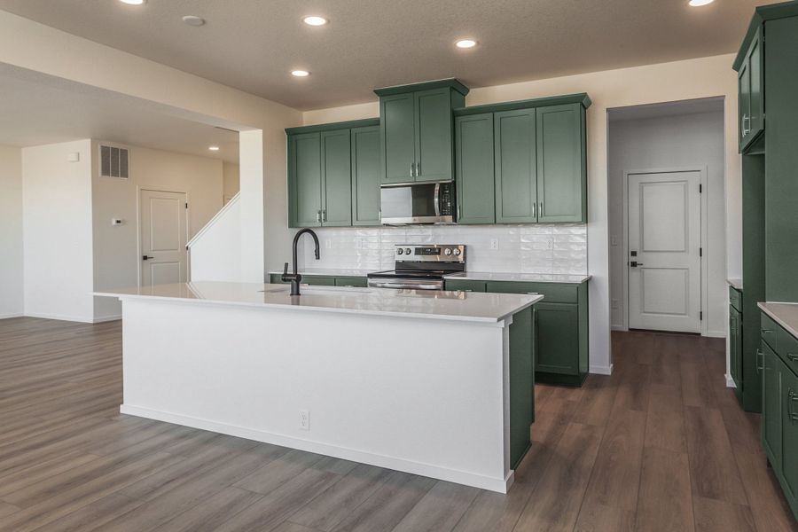 Furnished interior view inside a new home in Trailside, Timnath (Image 3).