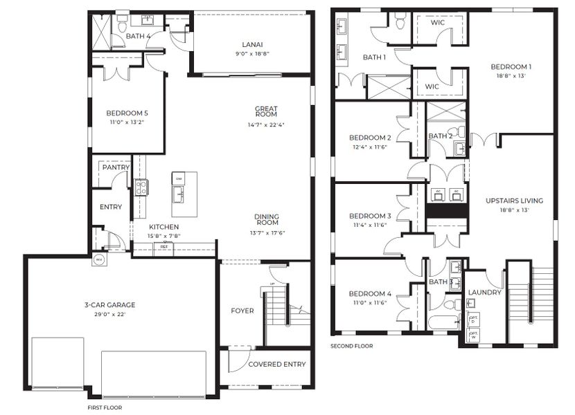 2D floor plan layout for the Ponte Vedra by D.R. Horton in Aspen Estates, Homestead, FL (Image 3). 2D floor plan layout for the Ponte Vedra by D.R. Horton in Aspen Estates, Homestead, FL (Image 3).