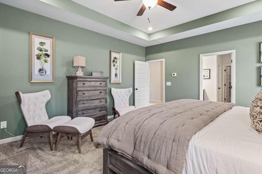 Furnished interior view inside a new home in Bryson Farms, Byron (Image 30).