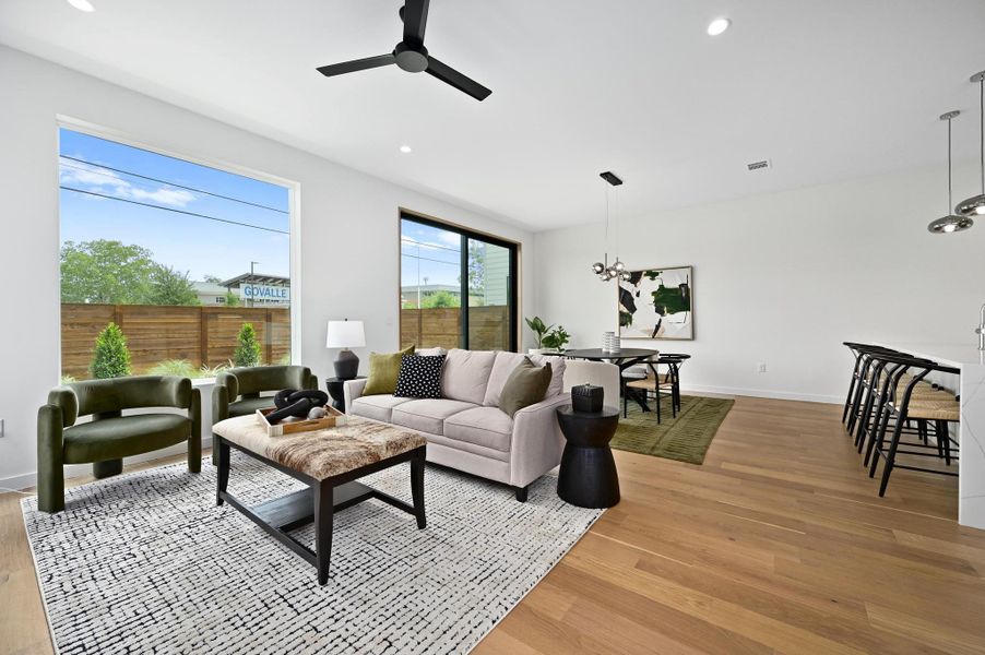 Furnished interior view inside a new home in , Austin (Image 15). Furnished interior view inside a new home in , Austin (Image 15).