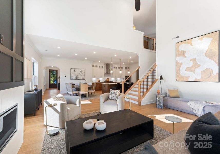 Furnished interior view inside a new home in , Charlotte (Image 37). Furnished interior view inside a new home in , Charlotte (Image 37).