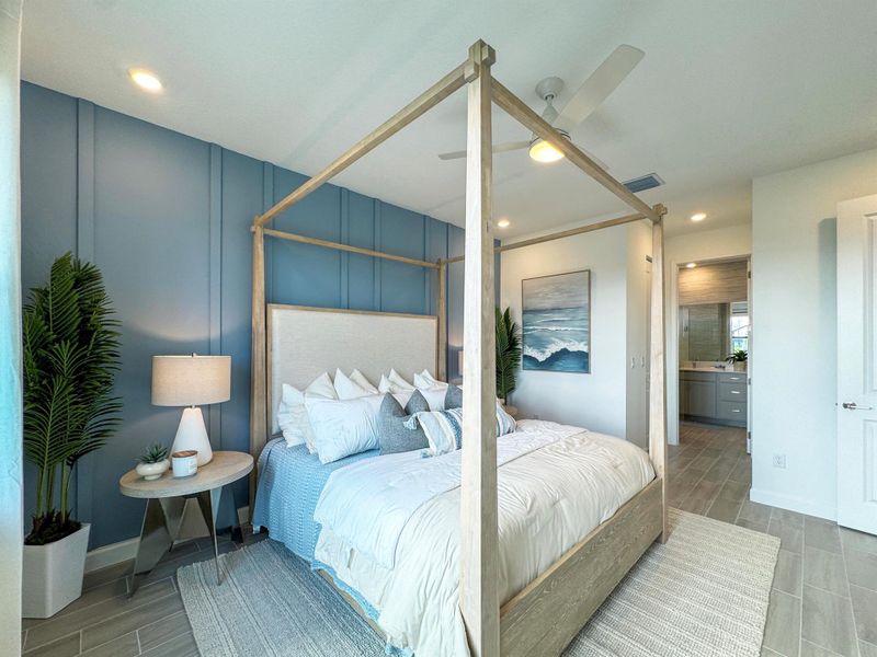 Furnished interior view inside a new home in Glynlea Country Club: The Augusta Collection, Port St. Lucie (Image 13).