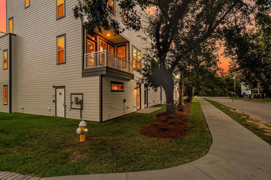 Exterior details and patio area of a home in , North Charleston (Image 37).