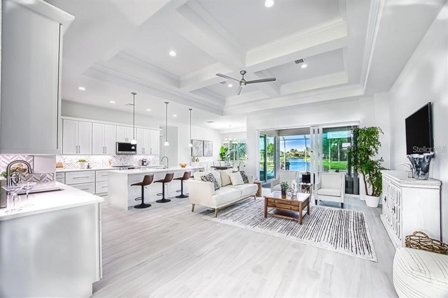 Furnished interior view inside a new home in , Punta Gorda (Image 12).