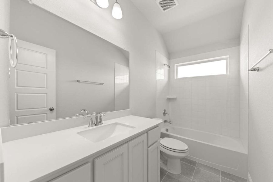 Furnished interior view inside a new home in Creekview Meadows, Pilot Point (Image 10).