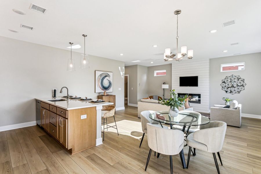 Furnished interior view inside a new home in Heritage Commons, Andover (Image 9).