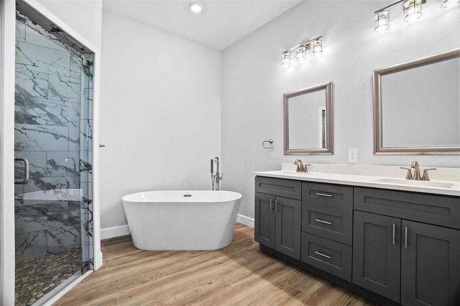 Furnished interior view inside a new home in , San Antonio (Image 16).