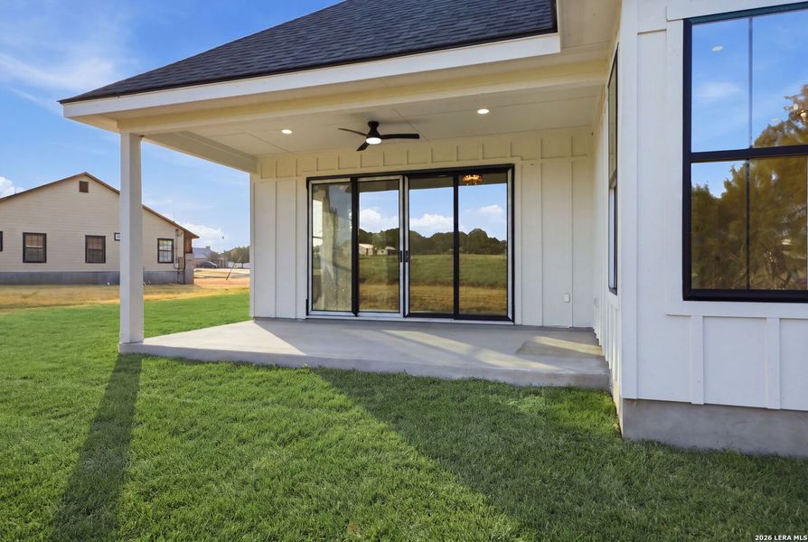 Exterior details and patio area of a home in , Bandera (Image 28).