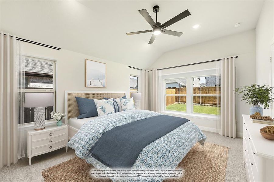Furnished interior view inside a new home in Woodstone, Providence Village (Image 13).