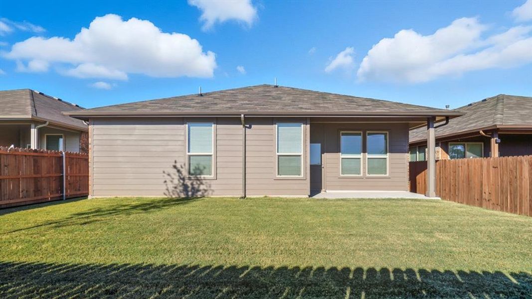 Rear Elevation Rear Elevation