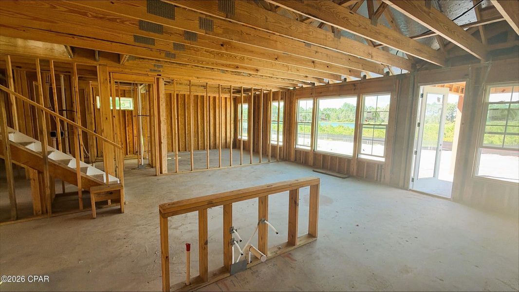 In-progress construction of a new home in Breakfast Point East, Panama City Beach, FL (Image 6).