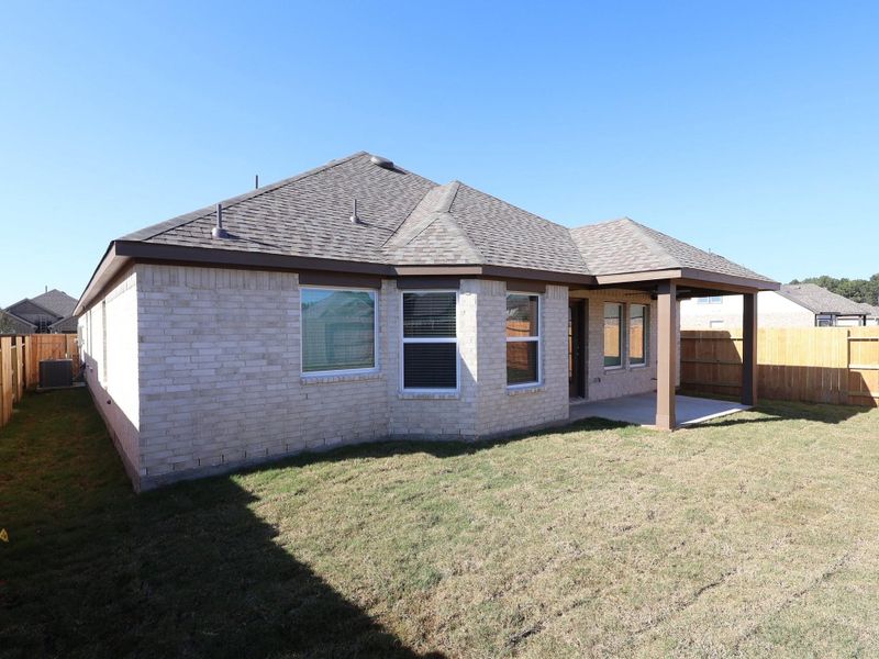 Exterior details and patio area of a home in Sorella, Tomball (Image 4).