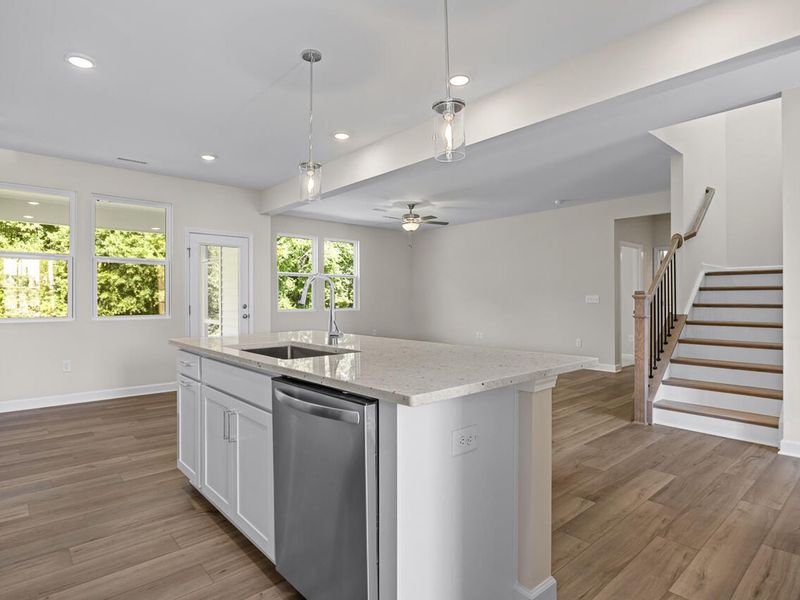 Furnished interior view inside a new home in Woodland Crossing, Zebulon (Image 7).