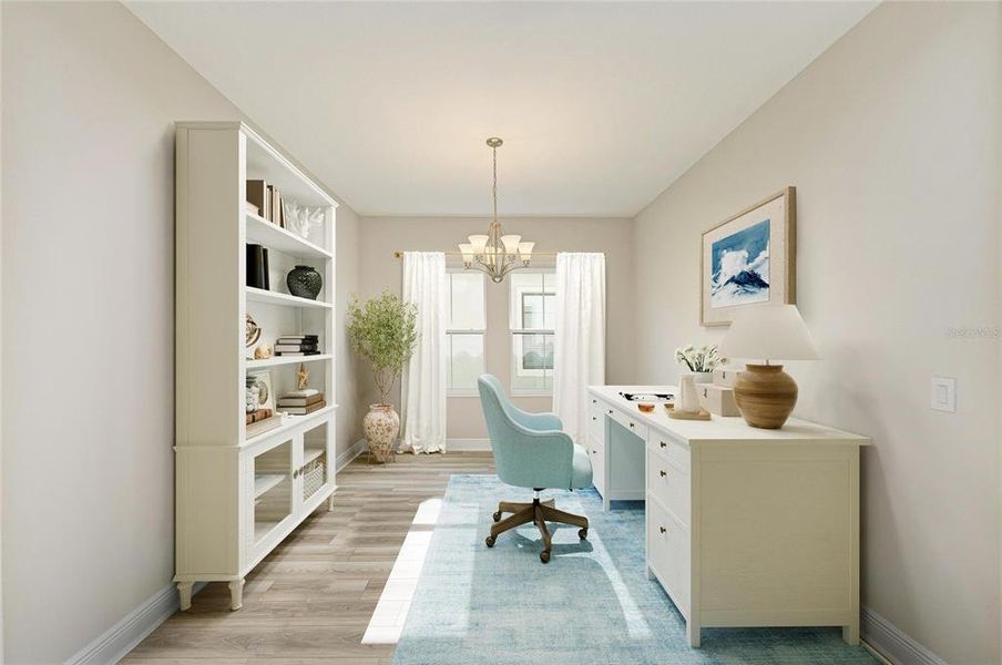 Furnished interior view inside a new home in Crosswind Ranch, Parrish (Image 10).