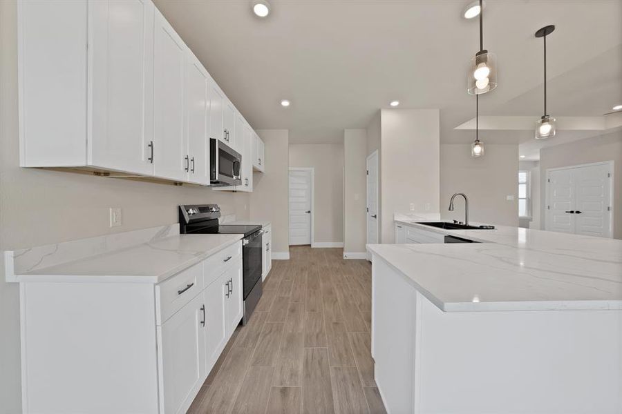 Furnished interior view inside a new home in , Granbury (Image 10). Furnished interior view inside a new home in , Granbury (Image 10).