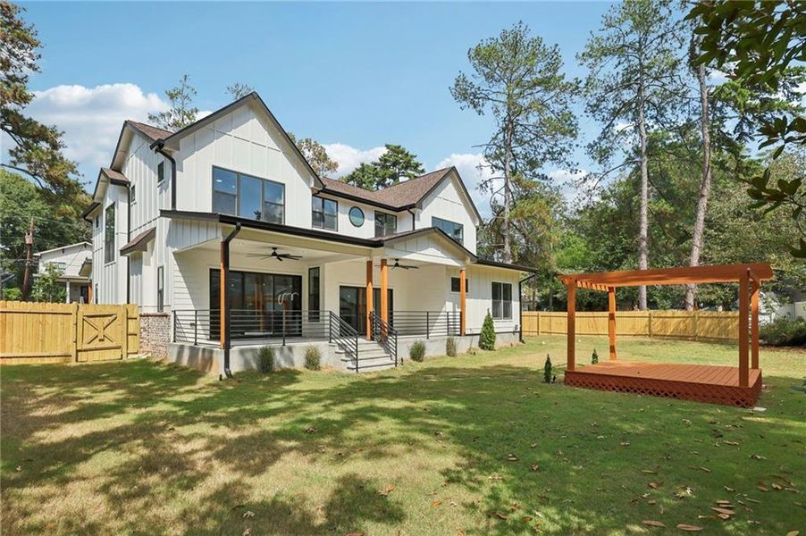 Exterior details and patio area of a home in , Atlanta (Image 25).