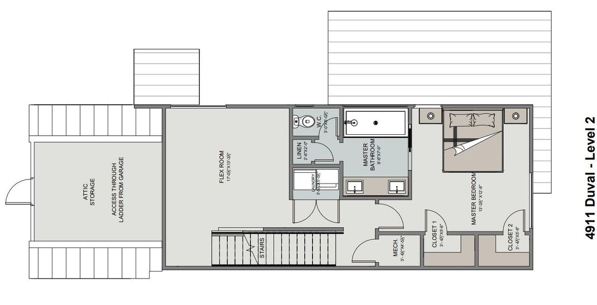 2D floor plan layout of this home in , Austin, TX (Image 5).