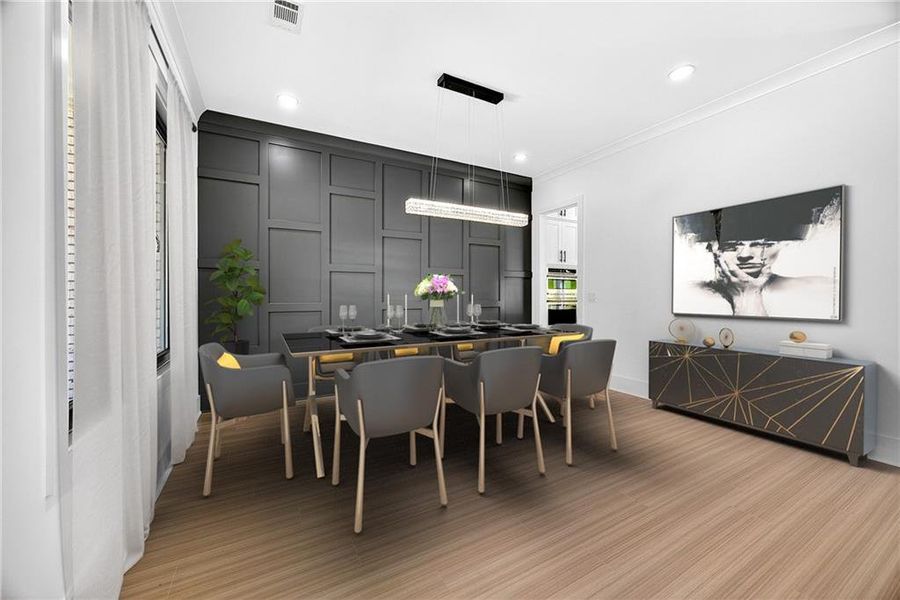 Furnished interior view inside a new home in , Auburn (Image 10).