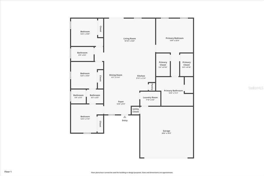2D floor plan layout of this home in , Ocala, FL (Image 3). 2D floor plan layout of this home in , Ocala, FL (Image 3).