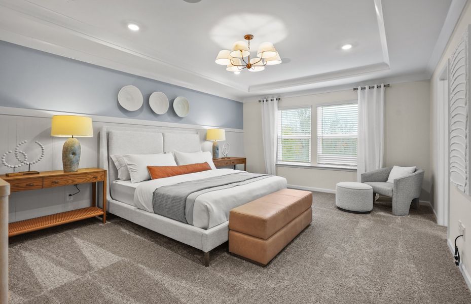 Furnished interior view inside a new home in Michaux Gardens, Belmont (Image 12).