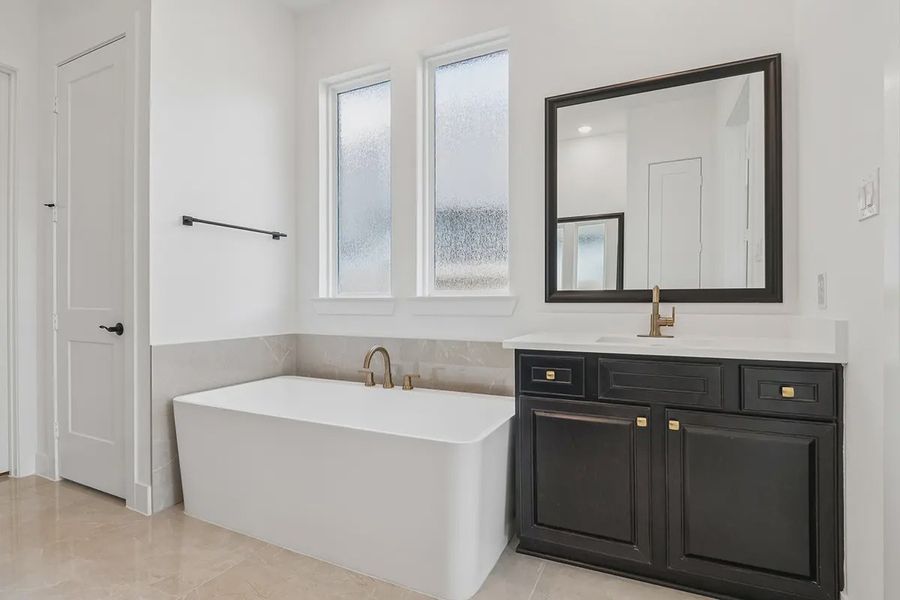 Furnished interior view inside a new home in Parkside on the River, Georgetown (Image 11).
