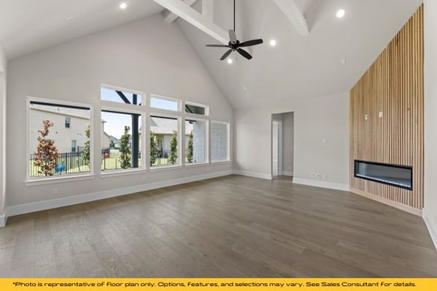 Representative unfurnished interior of a home built from the Belize by Stonefield Homes in Heath Golf and Yacht Club, Rockwall (Image 24).