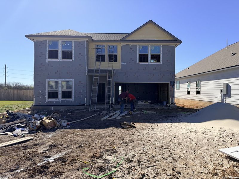In-progress construction of a new home in Summerlin, San Antonio, TX (Image 7).