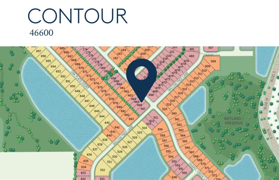 Location of this home within Del Webb Oak Creek