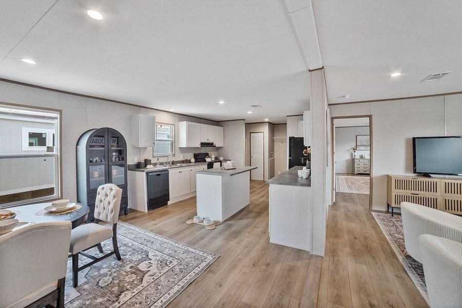 Furnished interior view inside a new home in , Sunset (Image 14).