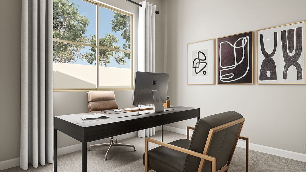 Furnished interior view inside a new home in Arietta at Soleo, San Tan Valley (Image 7).