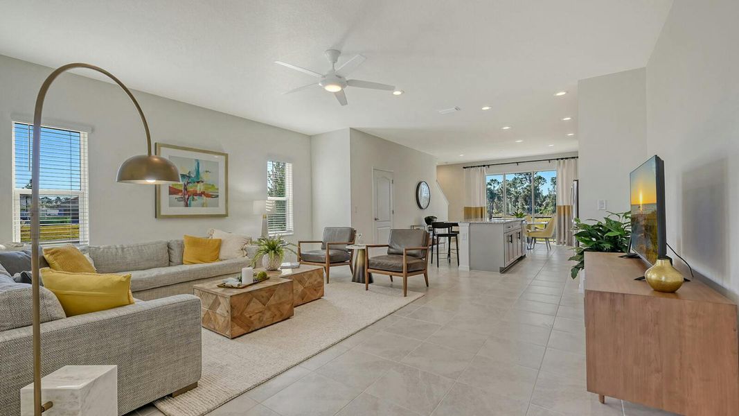 Furnished interior view inside a new home in Grand Park Real Estate and Homes for Sale in Sarasota, FL - Neal Communities, Sarasota (Image 6).