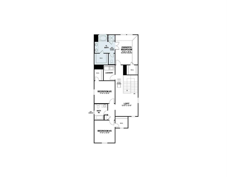2D floor plan layout of this home in Heritage, Dripping Springs, TX (Image 3).