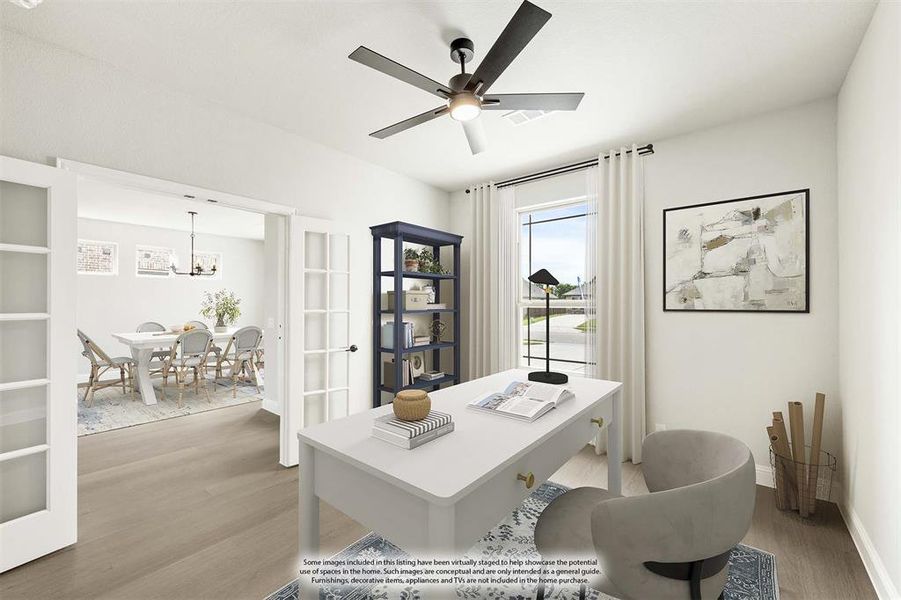 Furnished interior view inside a new home in The Oaks, Red Oak (Image 6). Furnished interior view inside a new home in The Oaks, Red Oak (Image 6).