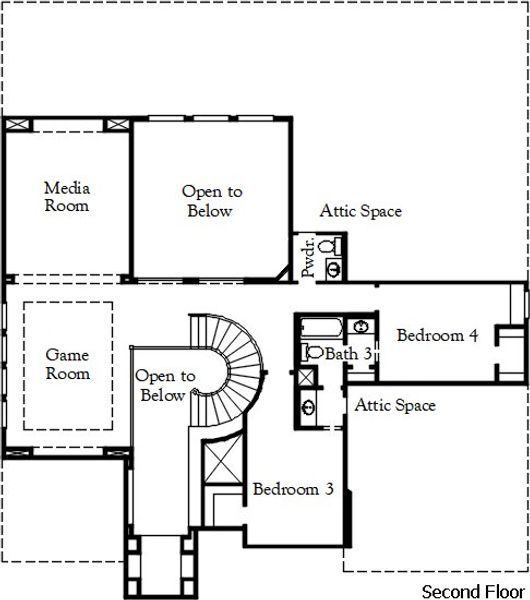 2D floor plan layout of this home in Painted Tree, McKinney, TX (Image 3). 2D floor plan layout of this home in Painted Tree, McKinney, TX (Image 3).