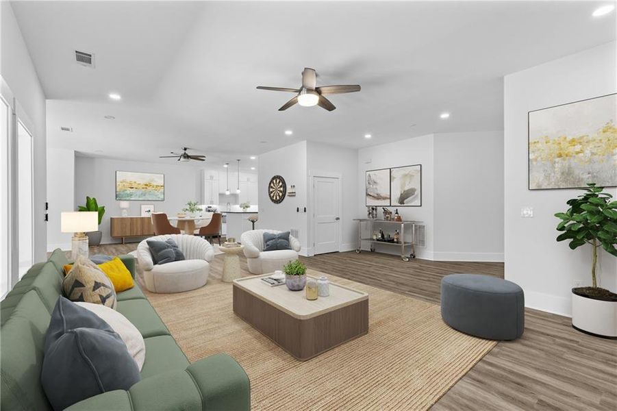 Furnished interior view inside a new home in , Alpharetta (Image 54).