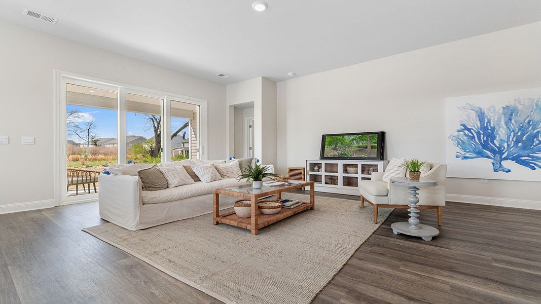 Furnished interior view inside a new home in The Bluffs at Mill Creek, Florence (Image 8).