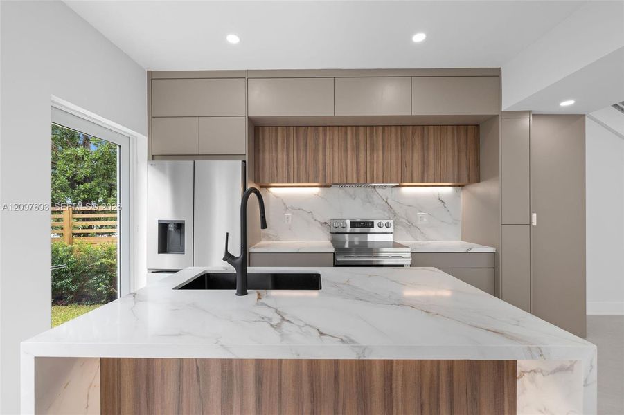 Furnished interior view inside a new home in , South Miami (Image 9).