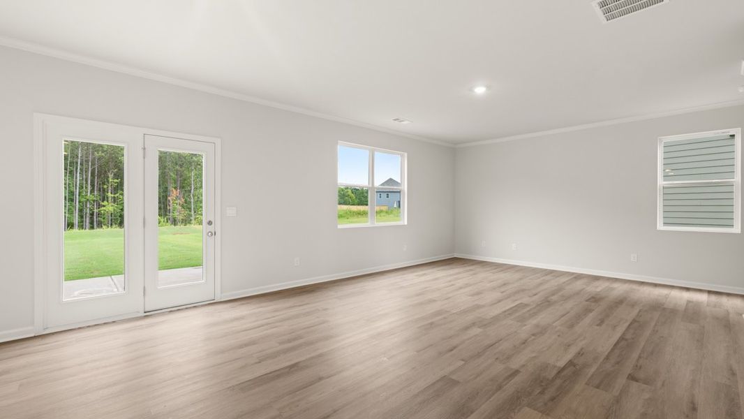 Representative unfurnished interior of a home built from the Galen by D.R. Horton in Hamptons at Riverwood South, Dallas (Image 15). Representative unfurnished interior of a home built from the Galen by D.R. Horton in Hamptons at Riverwood South, Dallas (Image 15).