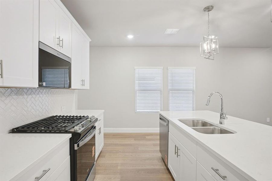 Furnished interior view inside a new home in Parks at Foster Crossing - Spring Series, Anna (Image 9).